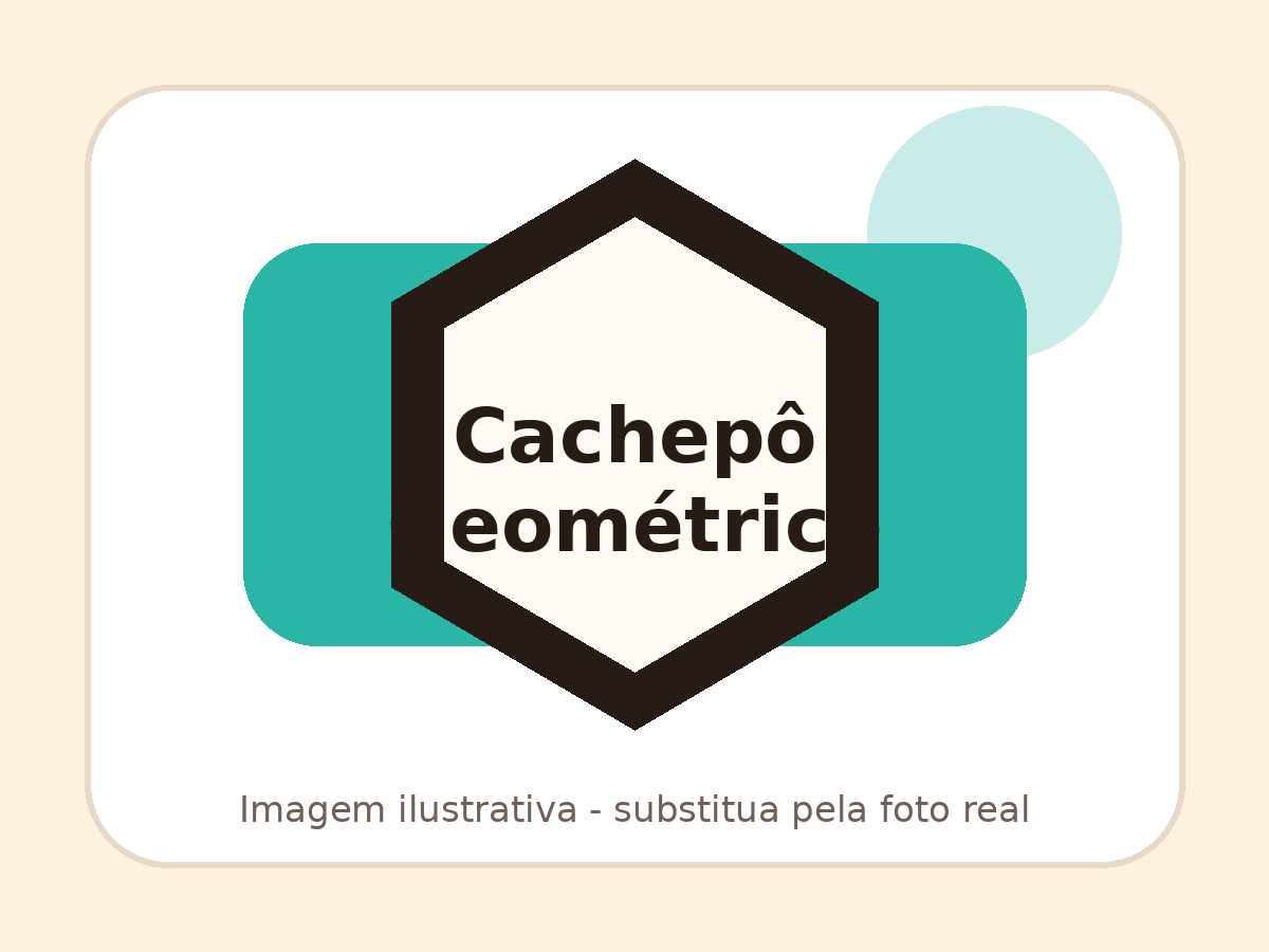 Cachepô geométrico impresso em 3D